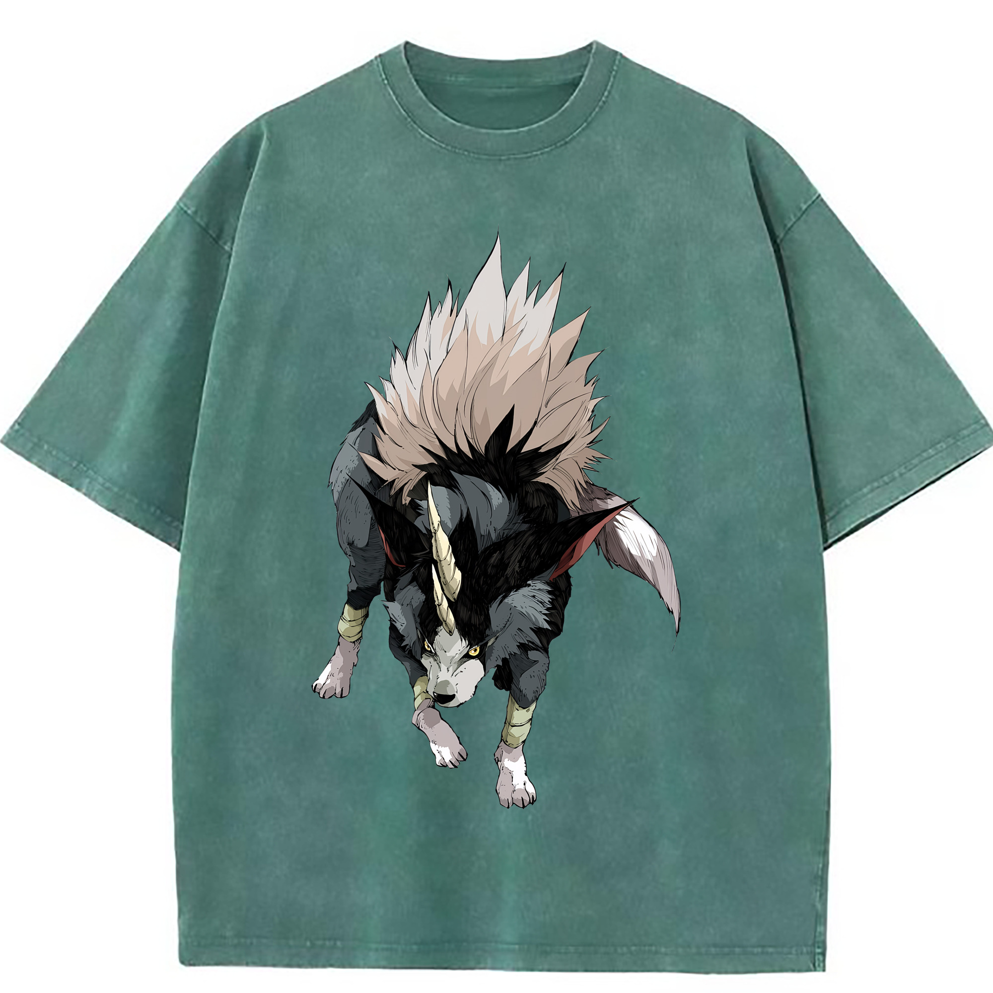 （画像用） 転スラ Regarding Reincarnated to Slime 綿100% ヴィンテージ風 半袖Tシャツ（フロントプリント）
